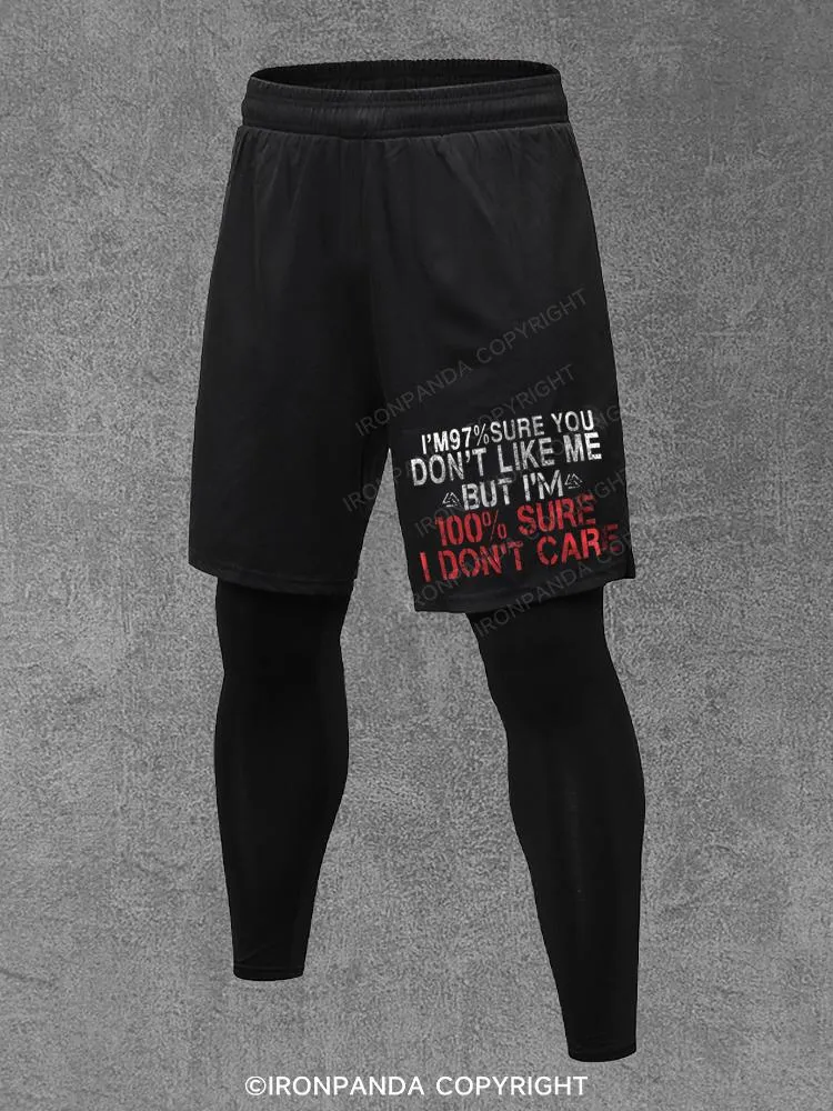 100% Sure I Don't Care Performance Training Pants