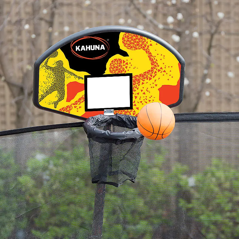 12ft Heavy-Duty Outdoor Trampoline Set with Safety Net & Basketball - Kahuna