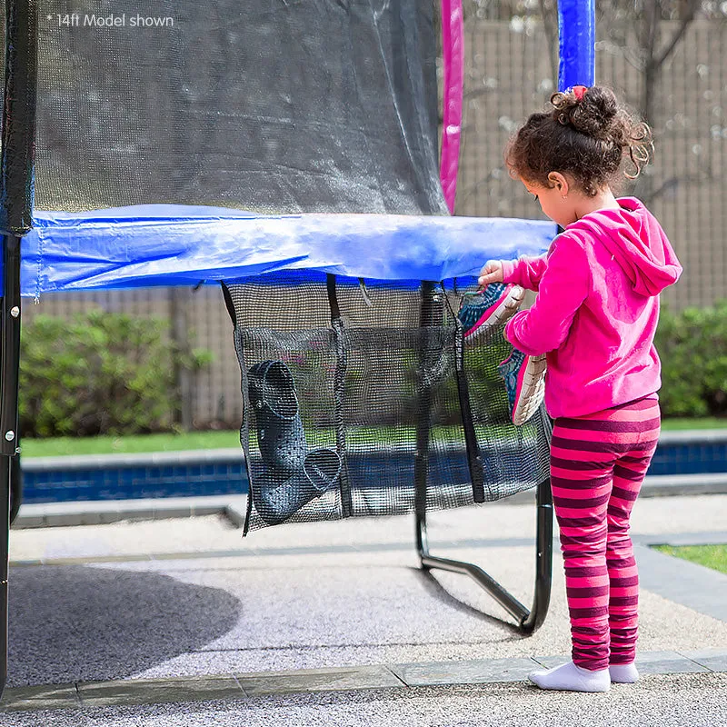 12ft Heavy-Duty Outdoor Trampoline Set with Safety Net & Basketball - Kahuna