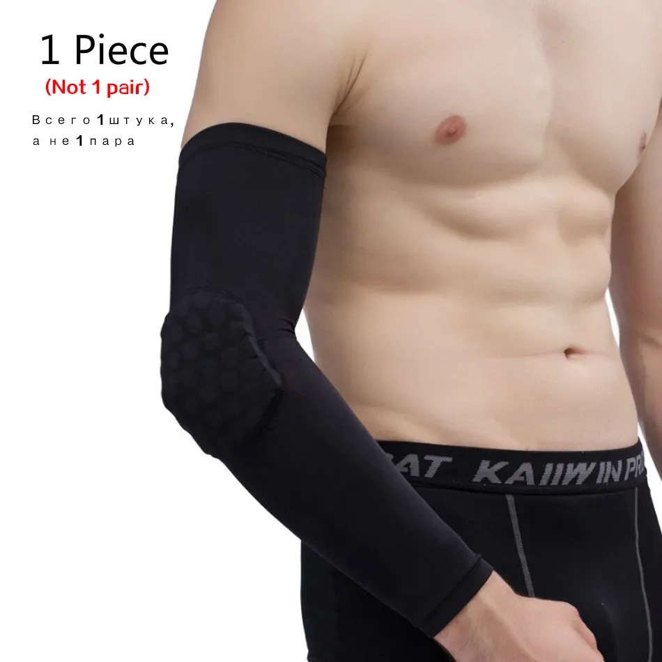 1PC Basketball Knee Pads Protector Compression Sleeve Honeycomb Foam Brace Kneepad Fitness Gear Volleyball Support