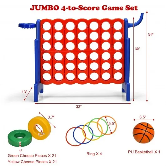 2.5Ft 4-to-Score Giant Game Set-Blue