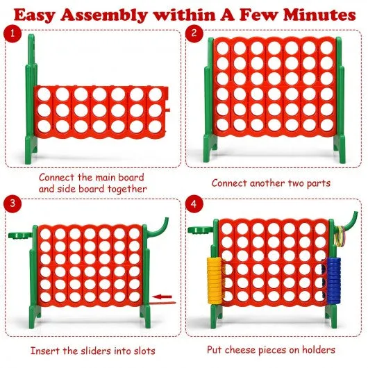 2.5Ft 4-to-Score Giant Game Set-Green