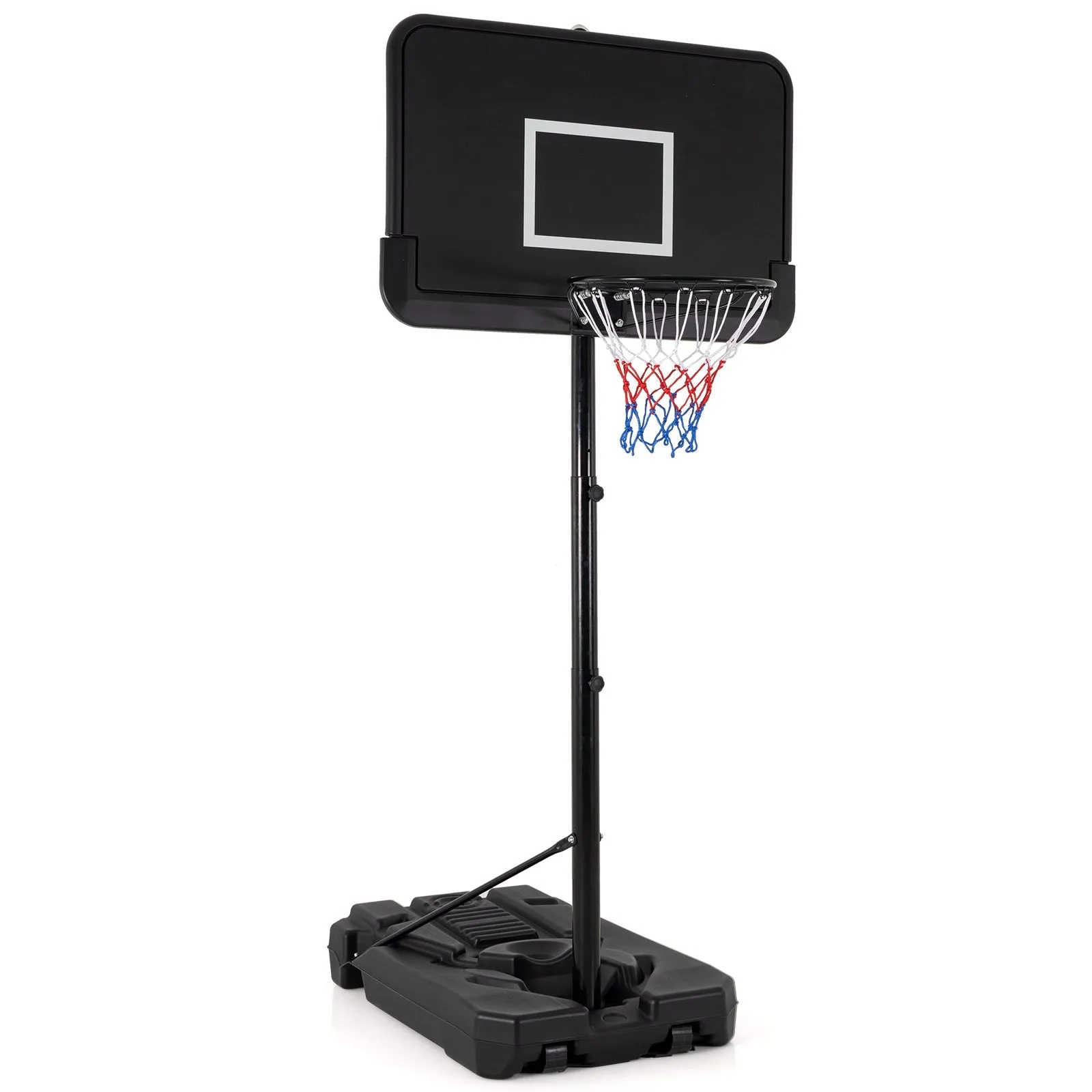 2.6-3.65 m Adjustable Portable Basketball Hoop with Shatterproof Backboard