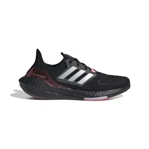 ADIDAS GX5928 ULTRABOOST 22 WMN'S (Medium) Black/Silver/Pink Primeknit Running Shoes