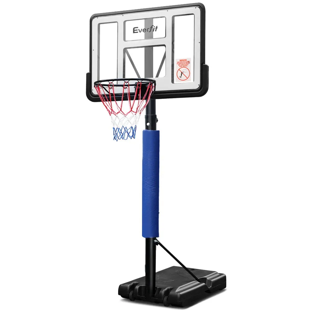 Adjustable 44" Basketball Hoop Stand System with Steel Pole Everfit