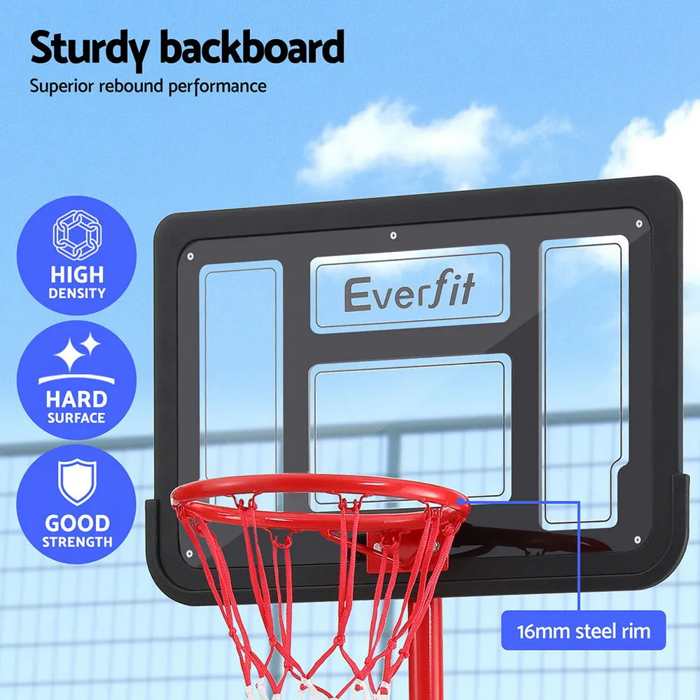 Adjustable Kids Basketball Hoop System, Steel Frame - Everfit