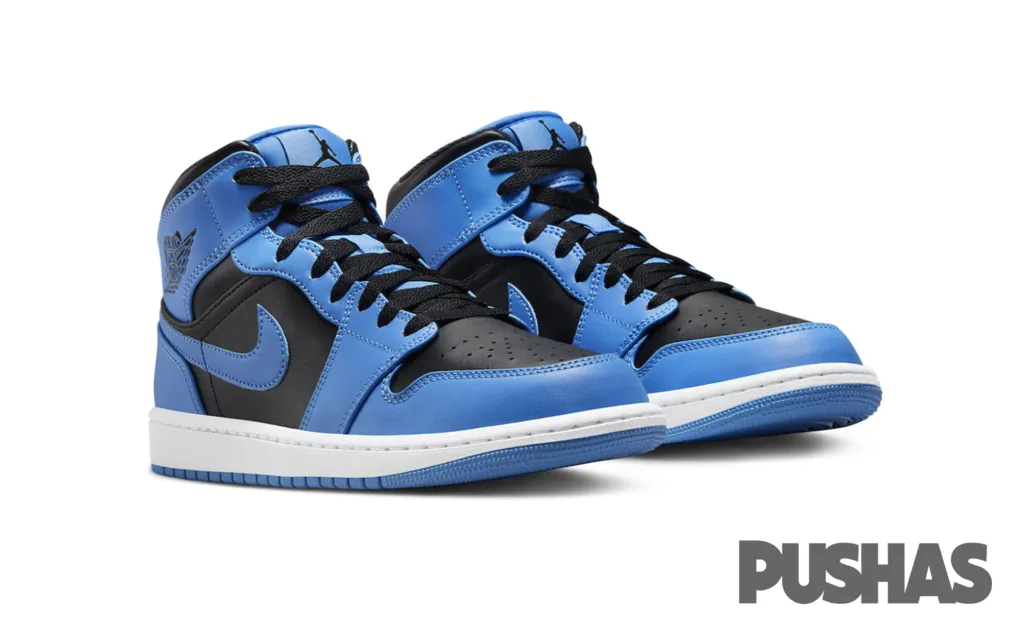 Air Jordan 1 Mid 'University Blue Black'