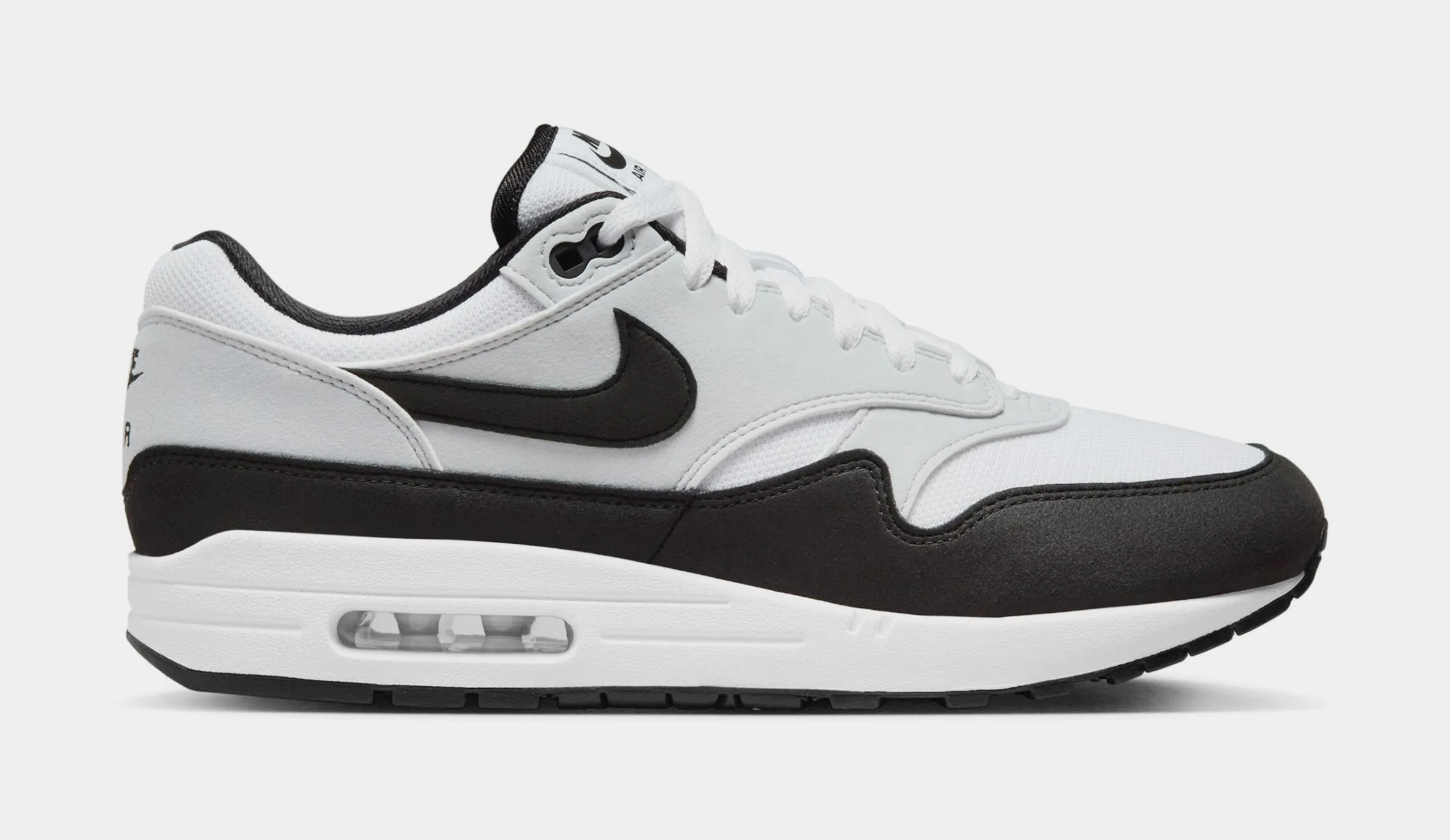 Air Max 1 Mens Running Shoes (White/Black)