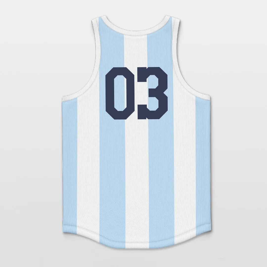 Argentina - Customized Basketball Jersey Top