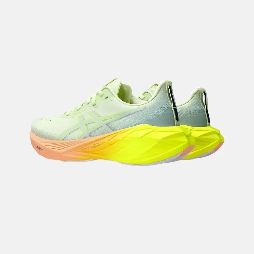 Asics NovaBlast 4 Paris Women's Running Shoes - Cool Matcha/Safety Yellow