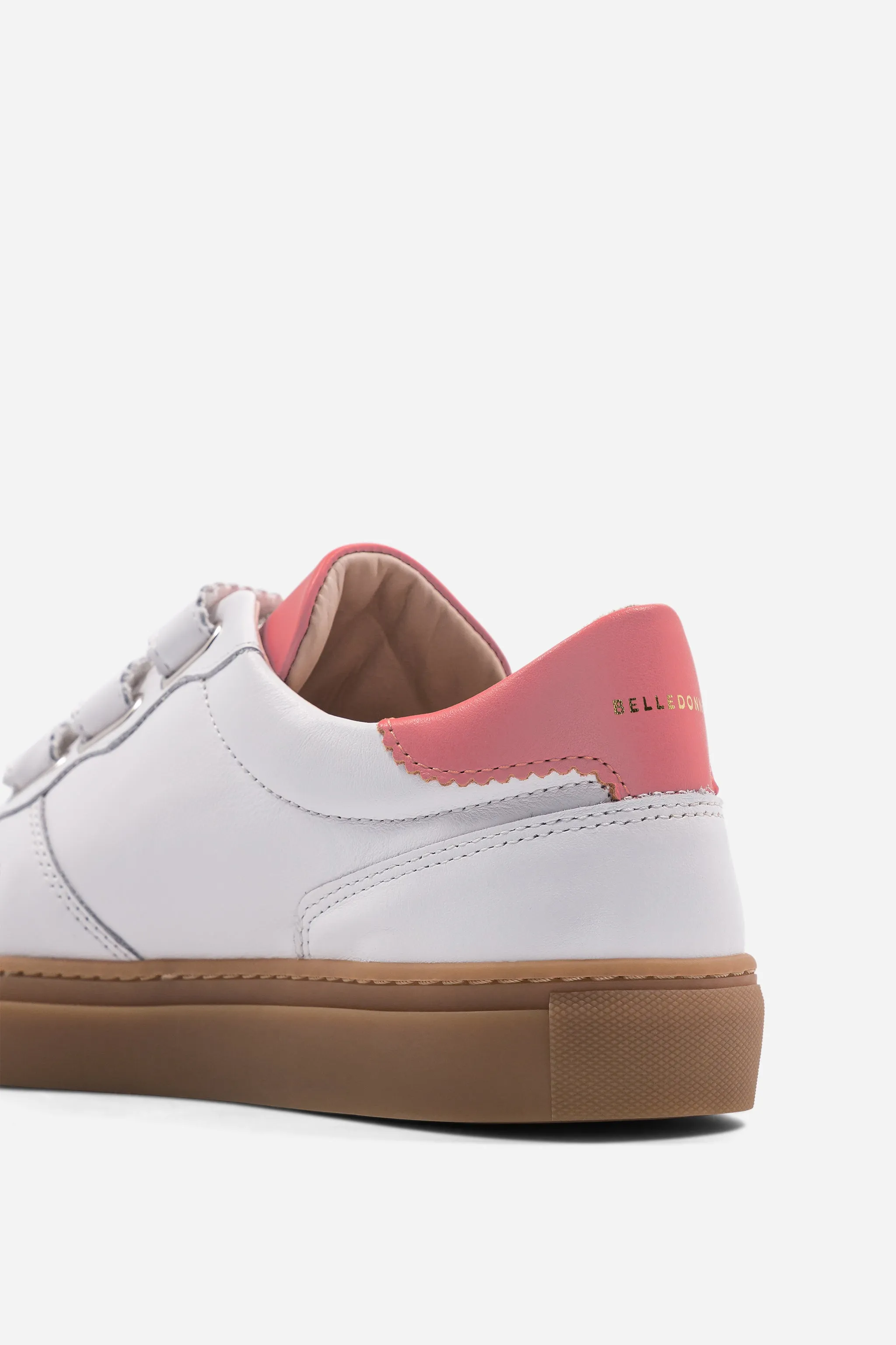 B0 Velcro - White / Pink