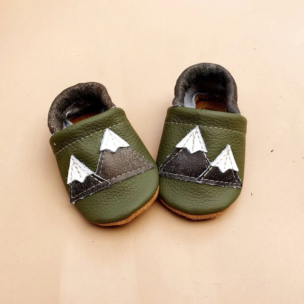 Baby Leather Shoes with Design