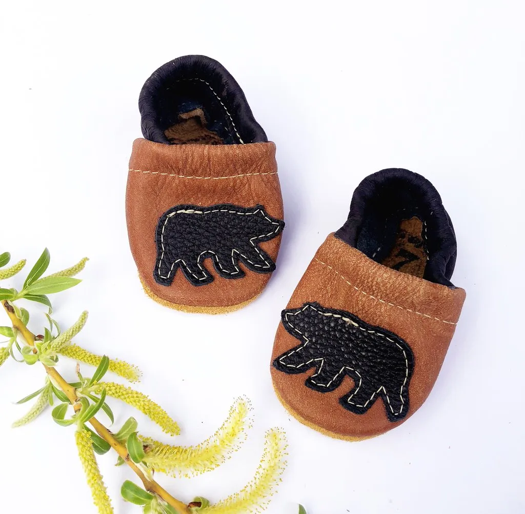 Baby Leather Shoes with Design