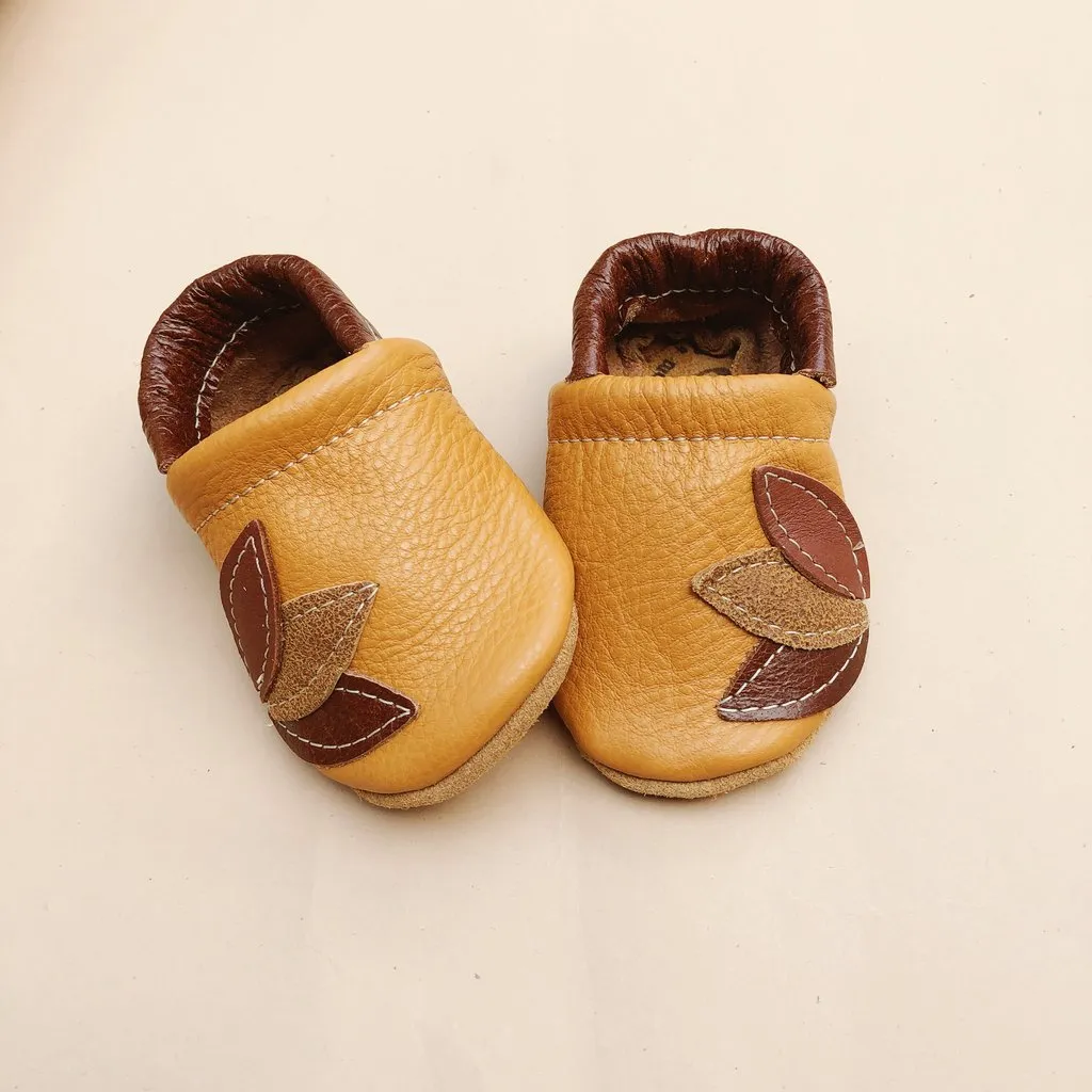 Baby Leather Shoes with Design