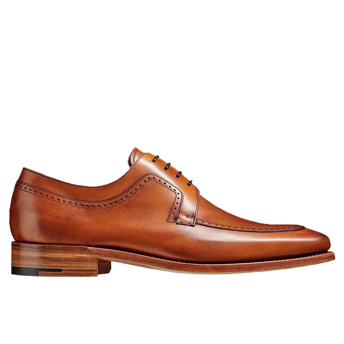 BARKER Antony Shoes - Mens Derby Brogue- Antique Rosewood Calf