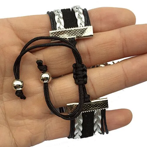 Basketball Coach Bracelet - Black Silver