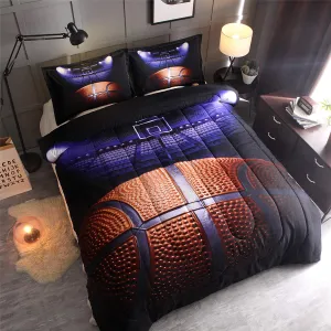 Basketball Court Quilt Bedding Set