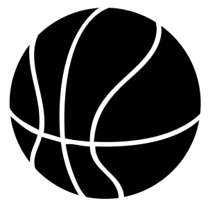 Basketball - Die Cut Vinyl Sticker Decal