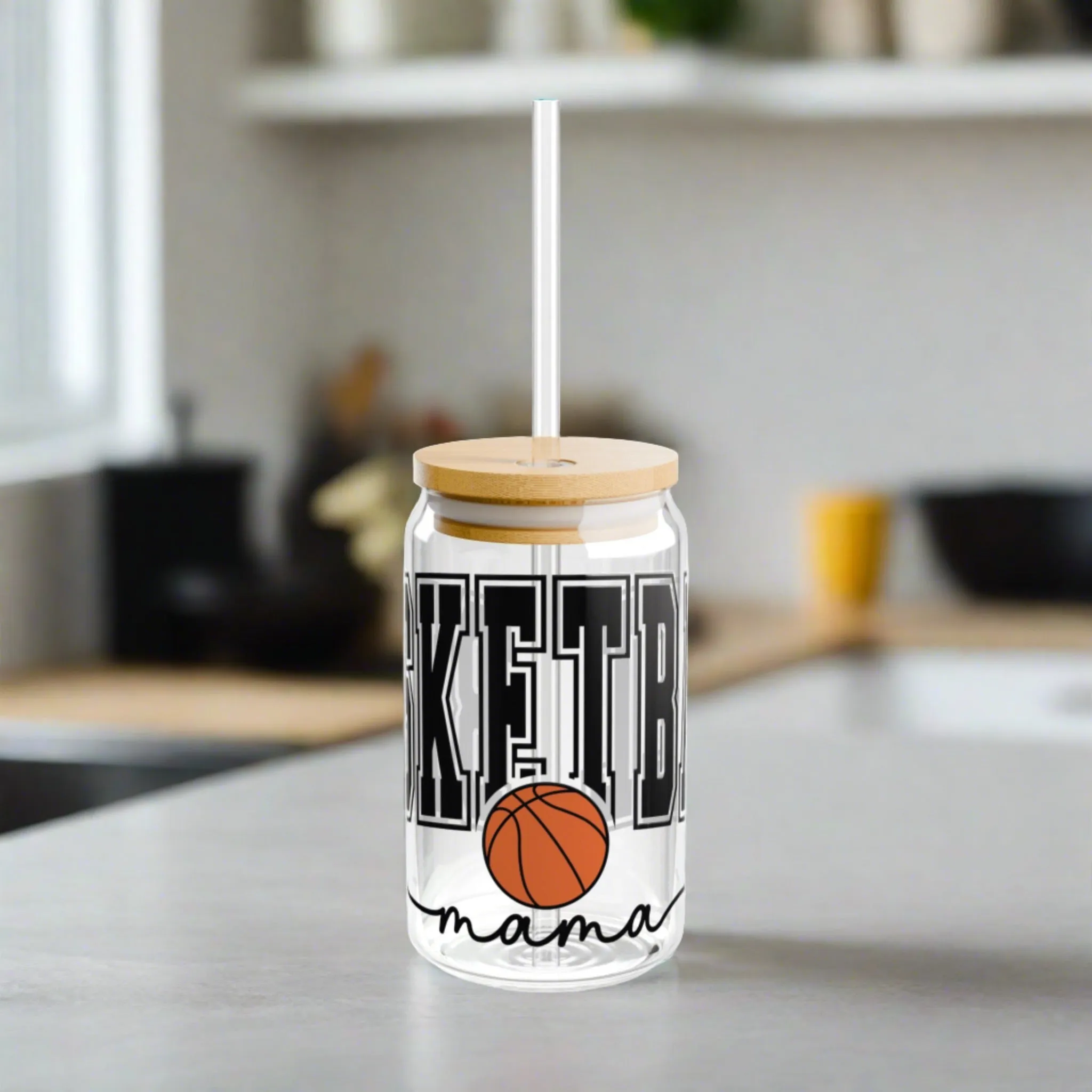 Basketball Mama | Sipper Glass, 16oz