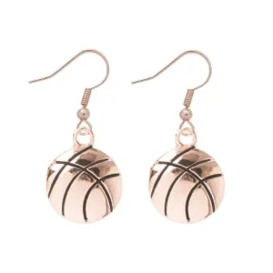 Basketball Rose Gold Earrings