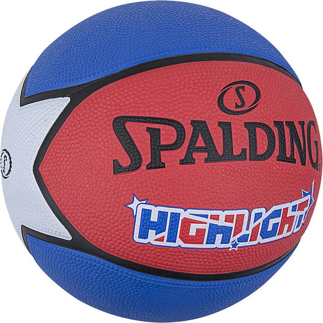 Basketball Spalding Highlight Red/White/Blue Outdoor