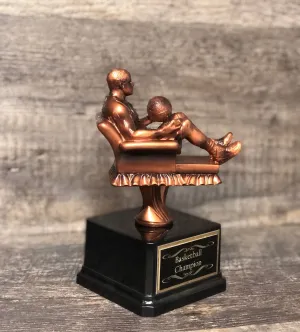 Basketball Trophy Fantasy Basketball Madness Trophy Bracket Winner Armchair Quarterback Personalized Championship Award Winner