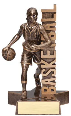 Billboard Series Female Basketball Resin 6-1/2  or 8-1/2  inch