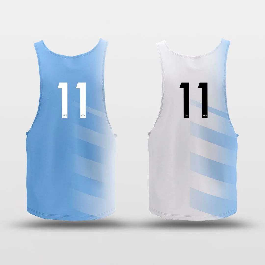 Blue Lake - Customized Reversible Basketball Jersey Quick Dry