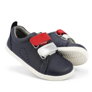 Bobux  IWalk IW SWITCH Grass Court Toddlers Leather Sneaker Navy