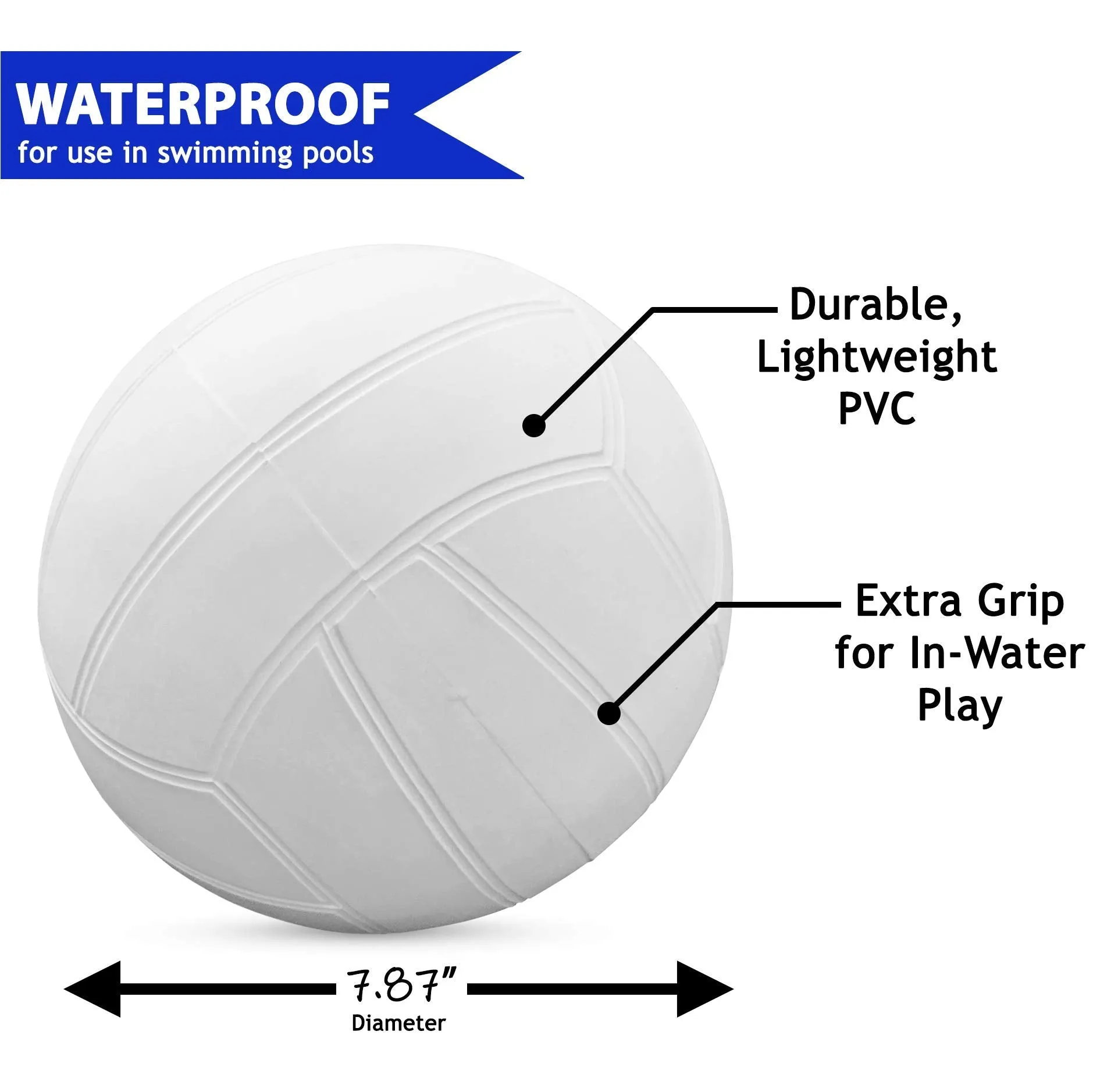 Botabee Swimming Pool Standard Size Water Volleyball | Pool Volleyball for Use