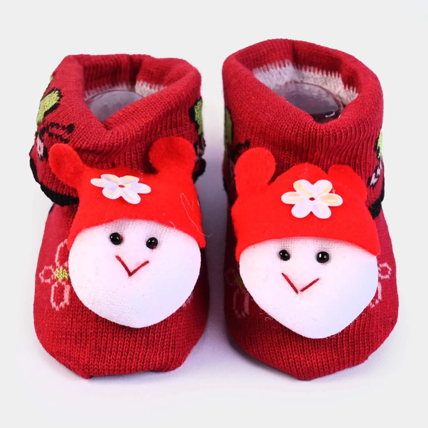 BP N. B Baby Booties -Red