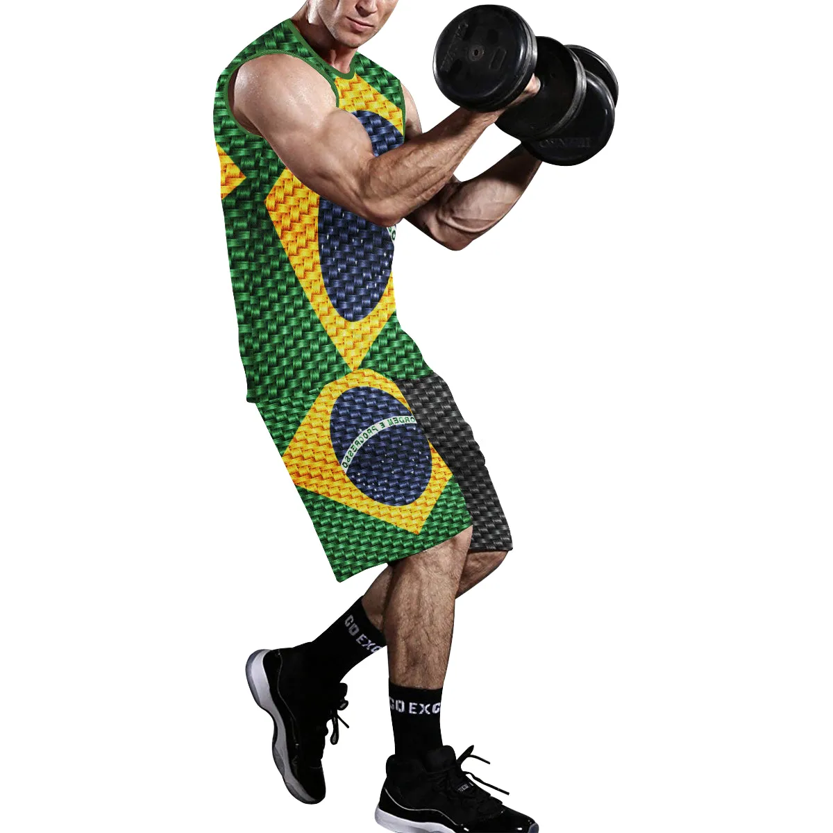 BRASIL FLAG Basketball Uniform