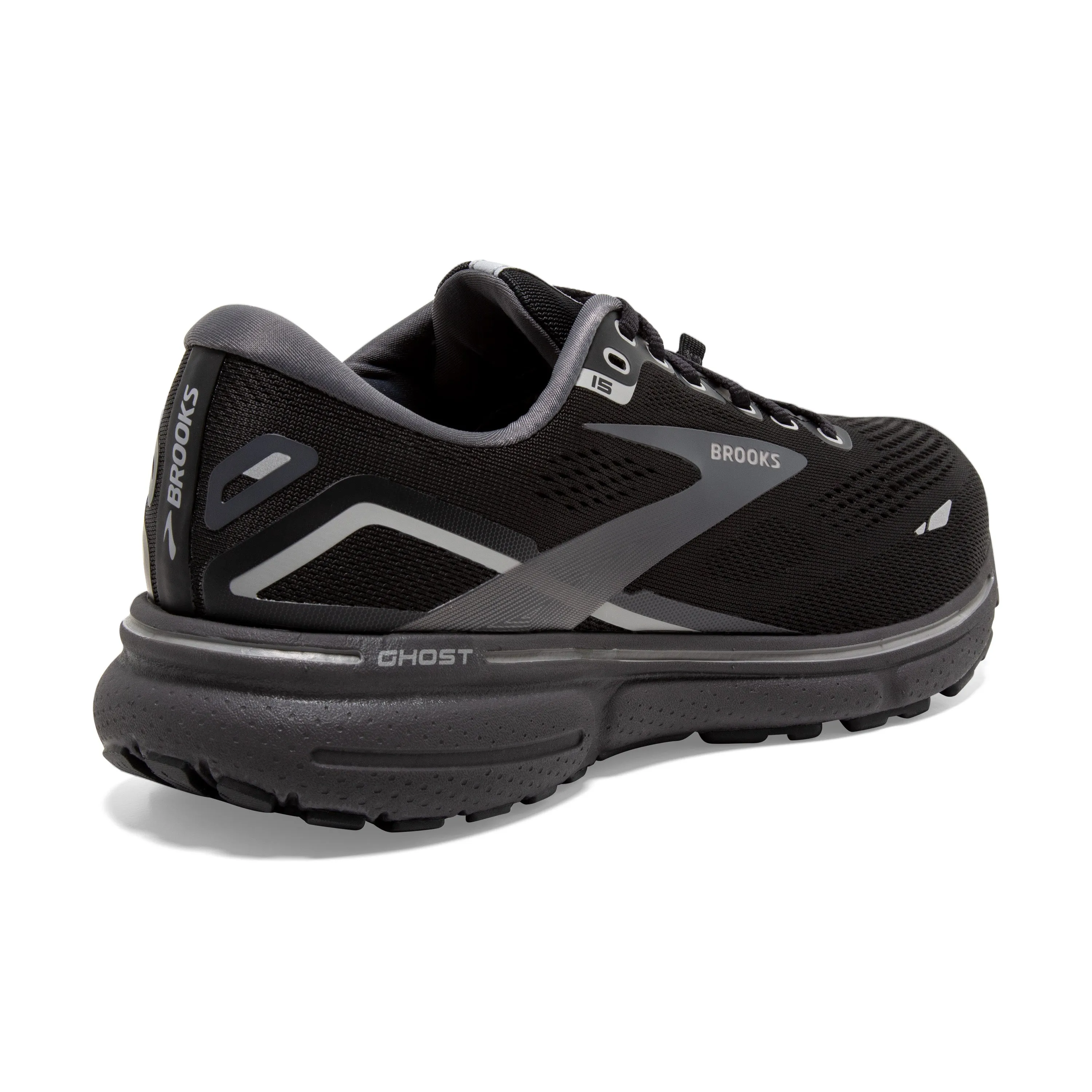 Brooks Mens Trainer Ghost 15 GTX Black/Blackened Pearl/Alloy