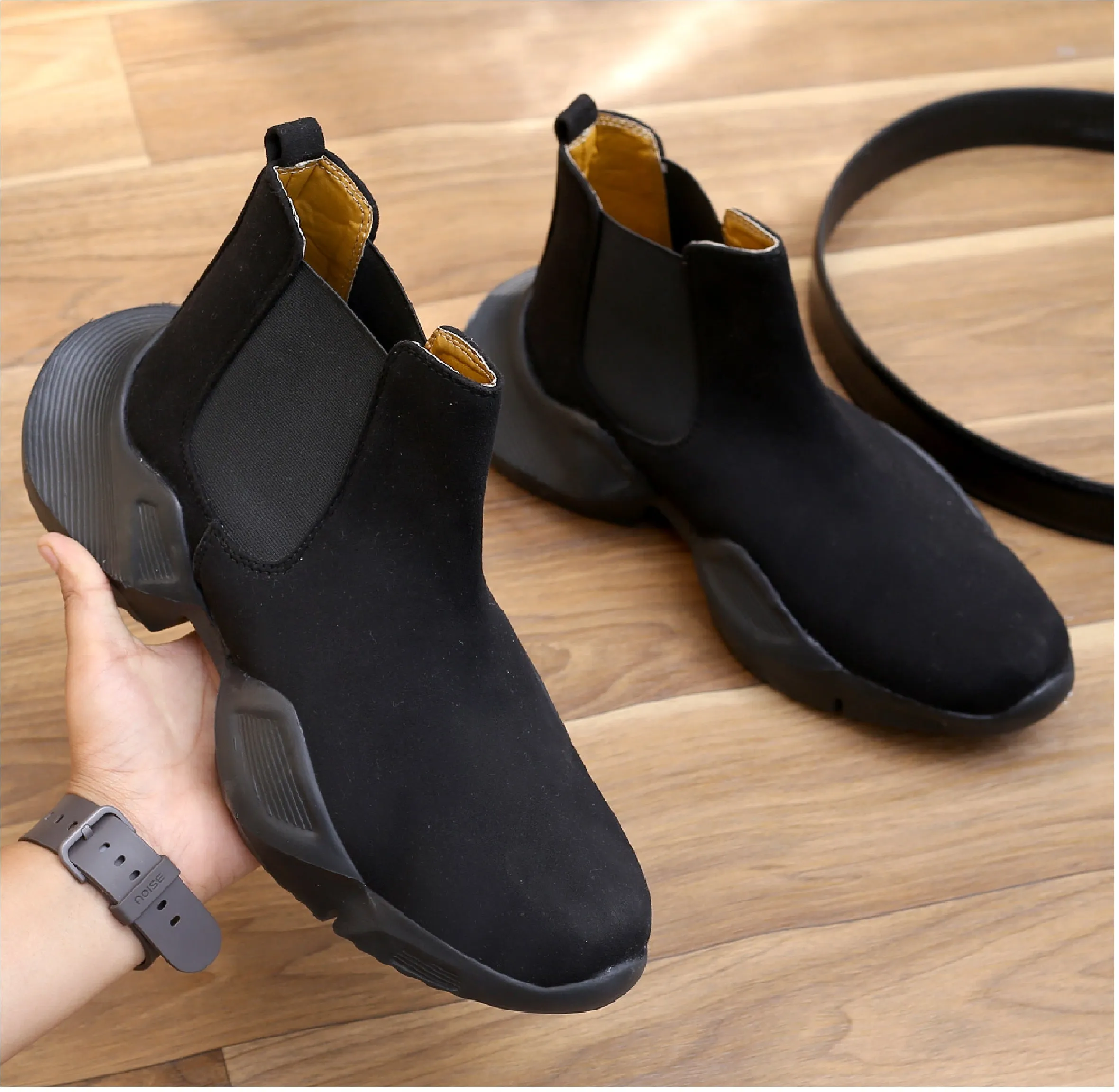 Bxxy's Suede Casual Chelsea Boots for Men