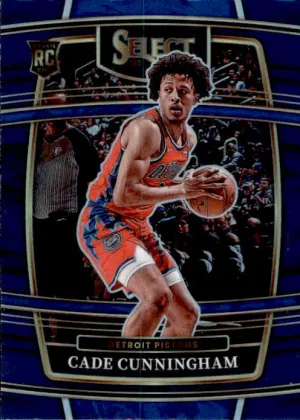 Cade Cunningham, RC, Concourse Prizm, 2021-22 Panini Select Basketball NBA