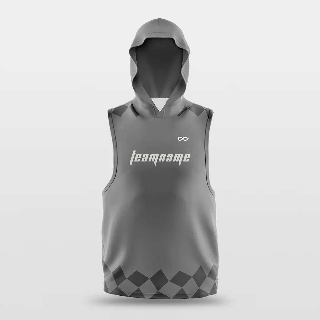 Checkerboard - Customized Basketball Sleeveless Hoodies