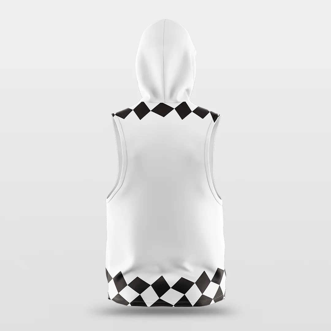 Checkerboard - Customized Basketball Sleeveless Hoodies