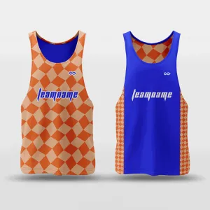 Checkerboard - Customized Reversible Quick Dry Basketball Jersey