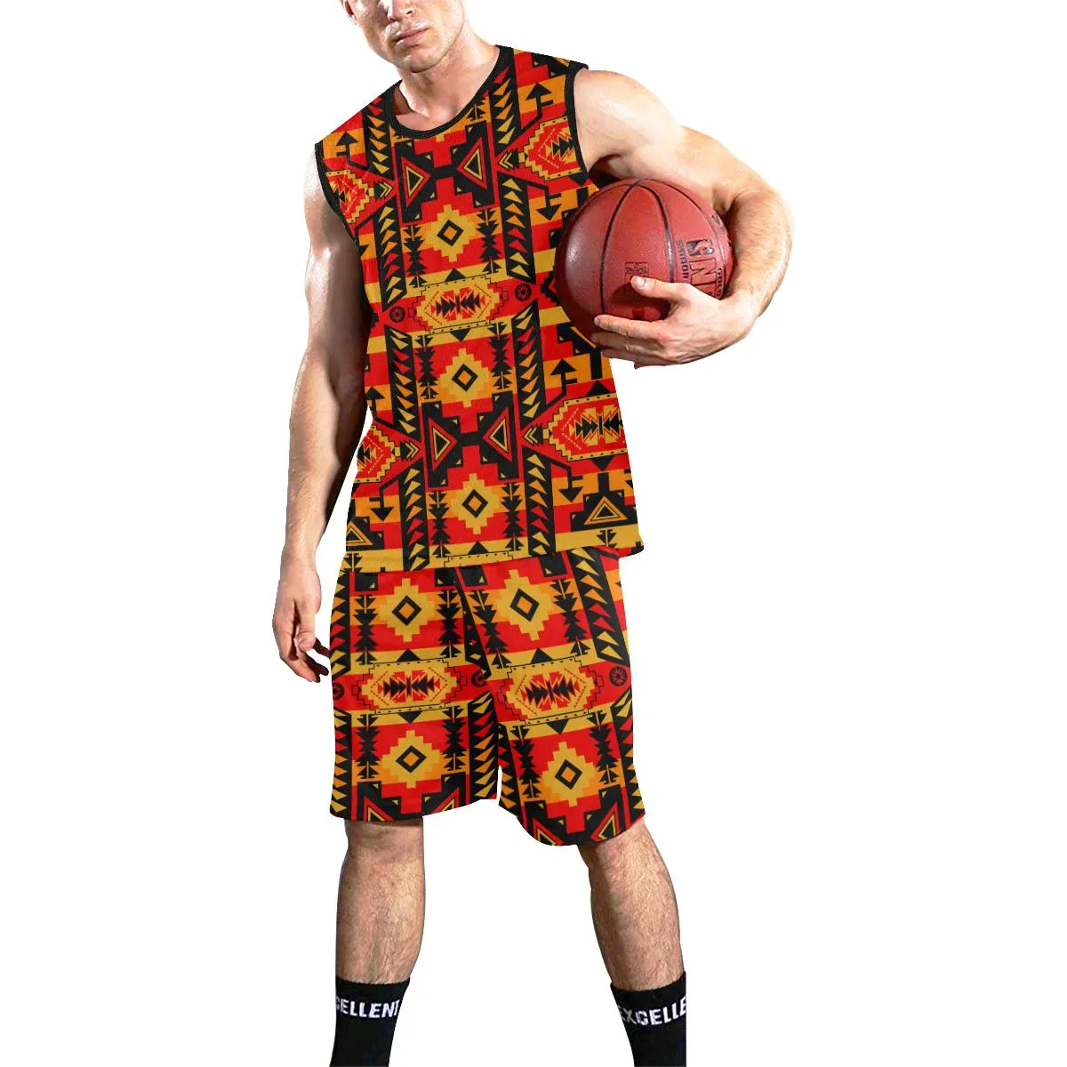 Chiefs Mountain Fire Basketball Uniform