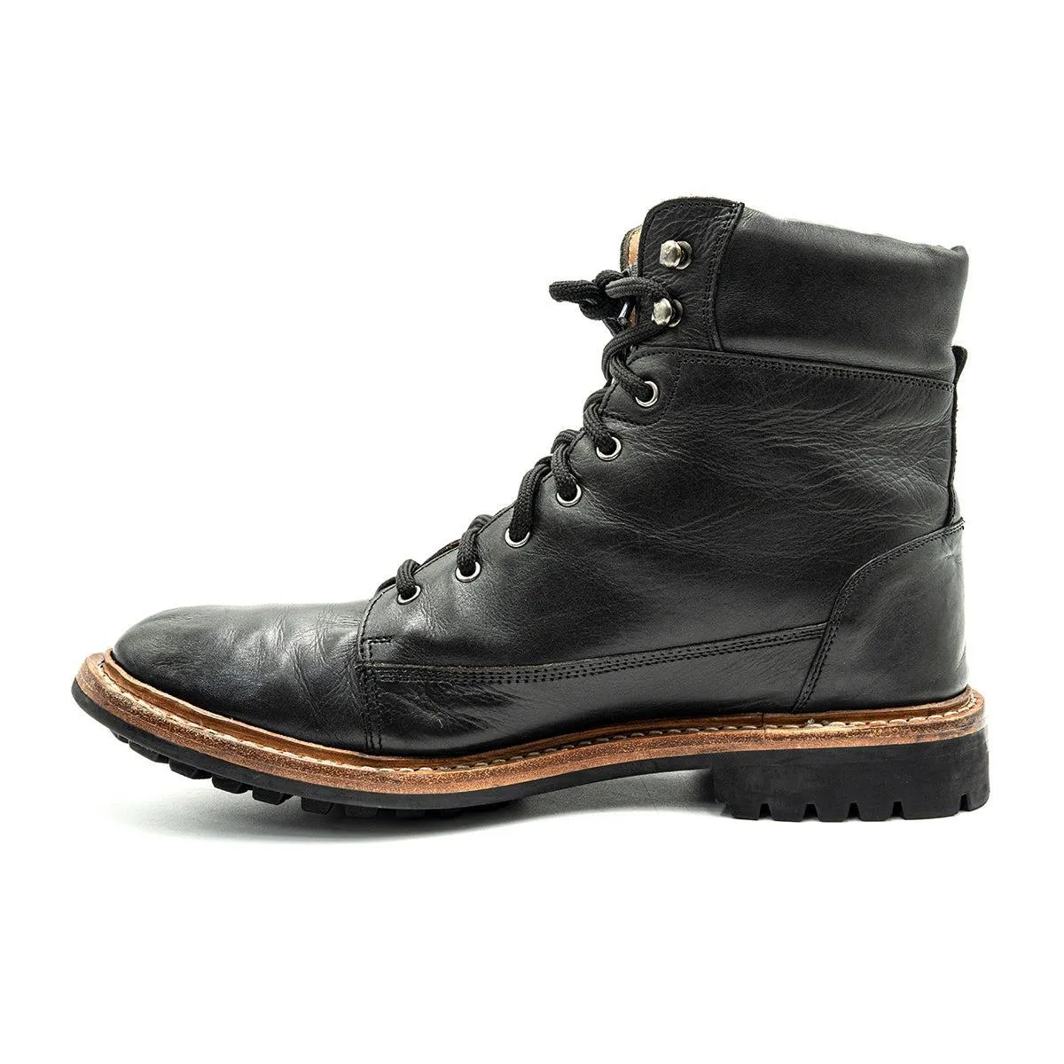 Cinque Ankle Boots Leather Black Colour For Men