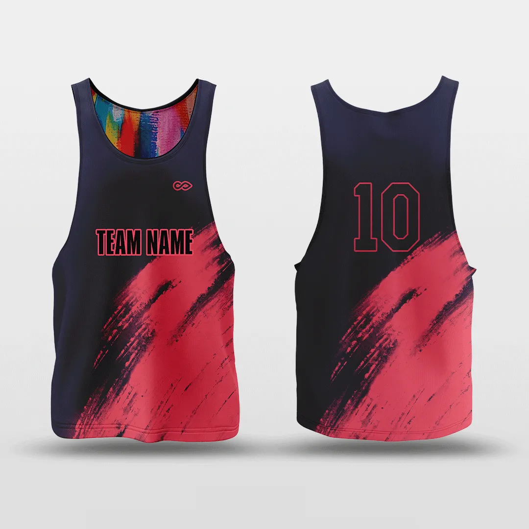 Colorful Black - Customized Reversible Quick Dry Basketball Jersey