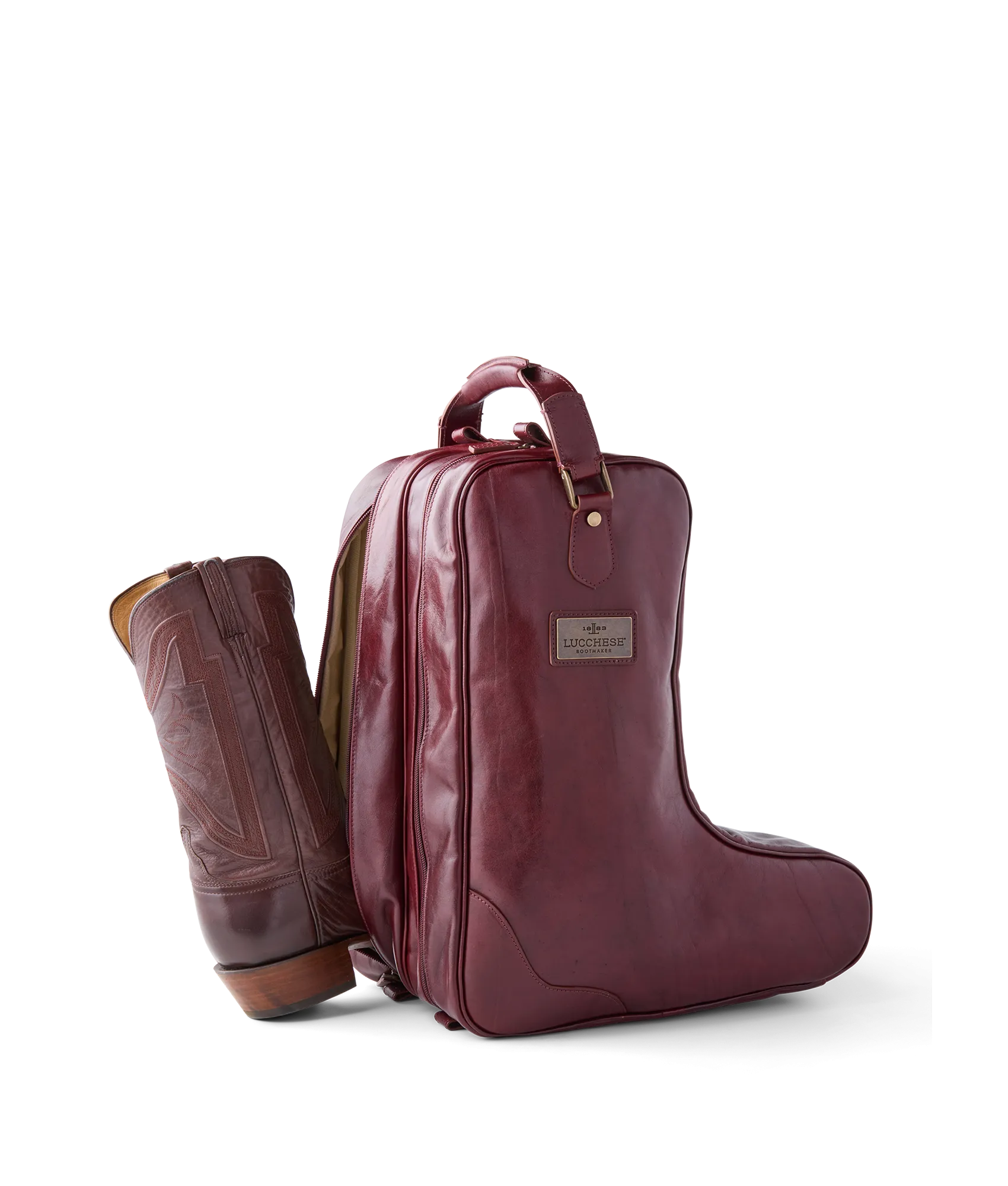 Cosimo Boot Bag :: Burgundy