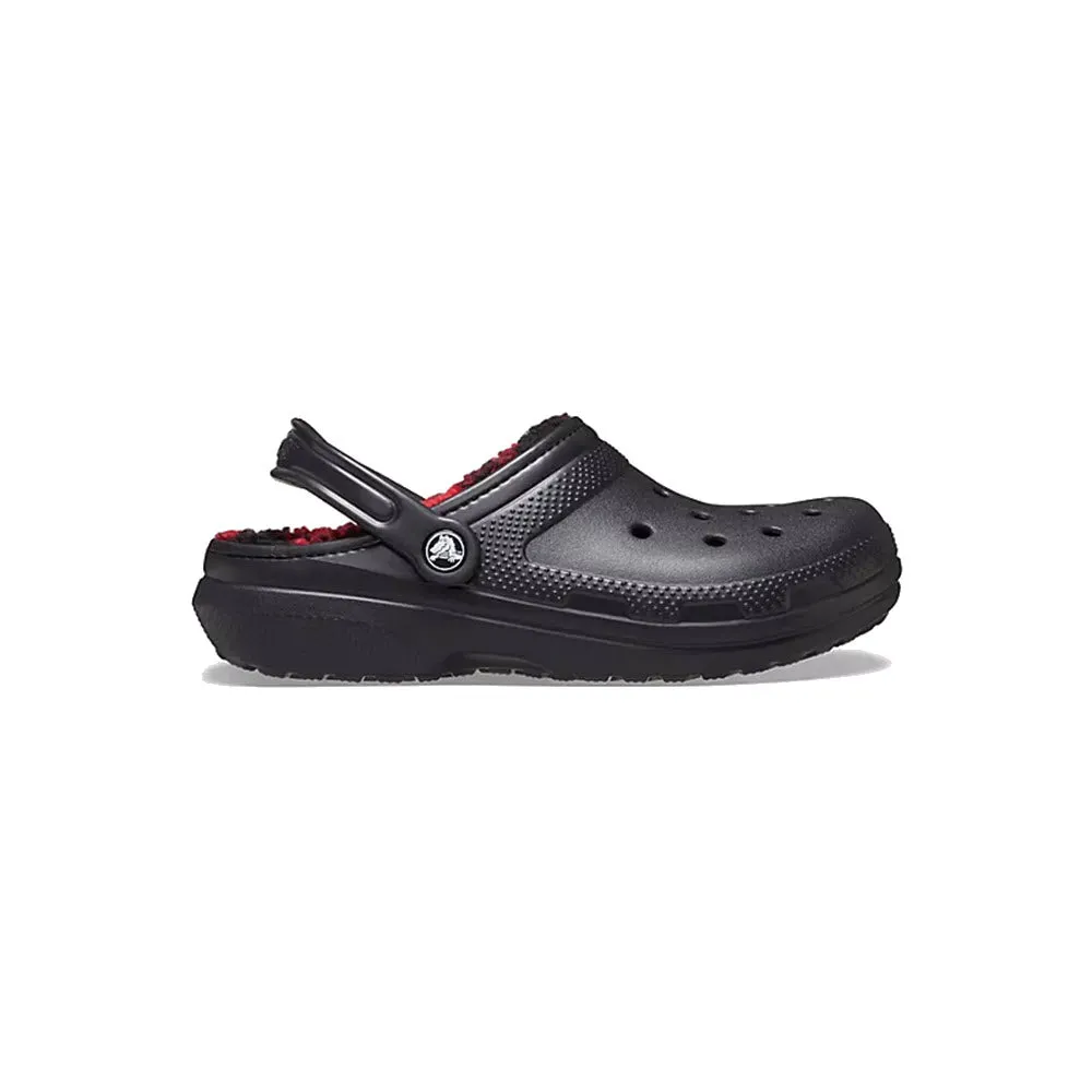 CROCS CLASSIC LINED BUFFALO CHECKERED CLOG BLACK - MENS