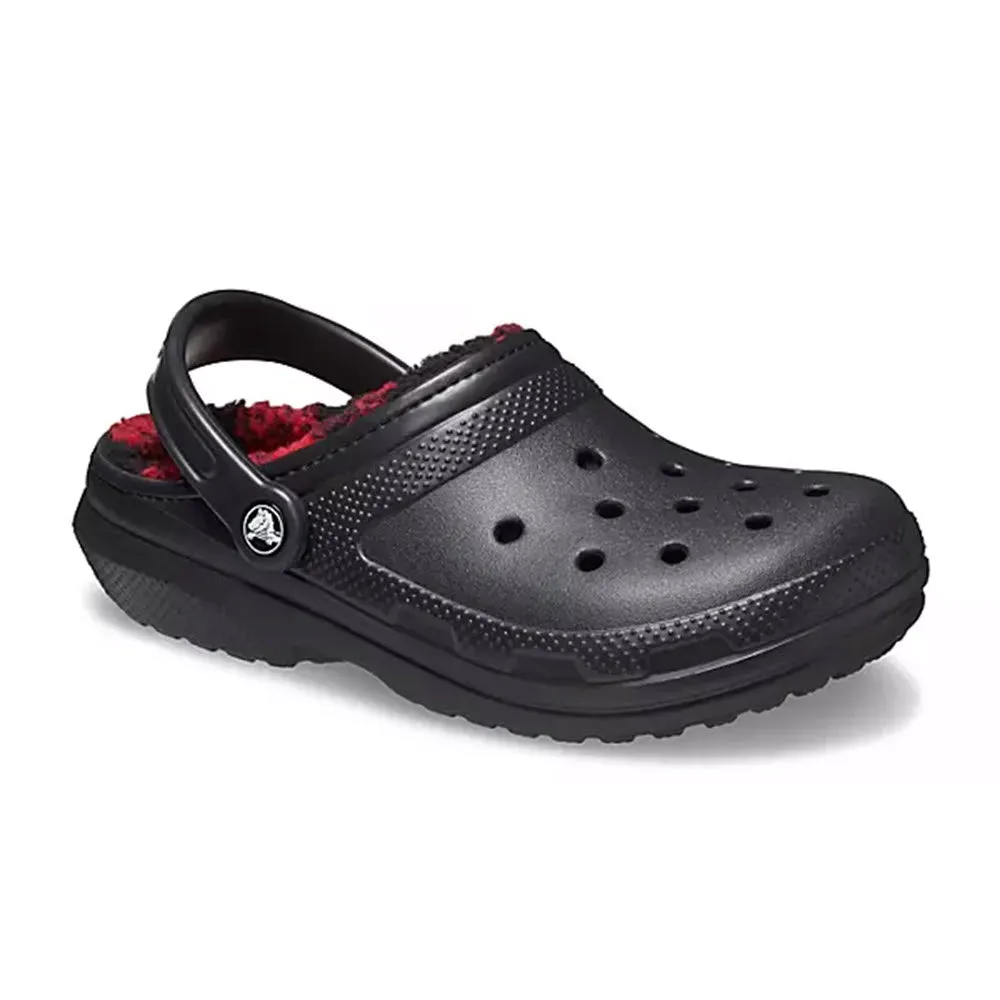 CROCS CLASSIC LINED BUFFALO CHECKERED CLOG BLACK - MENS