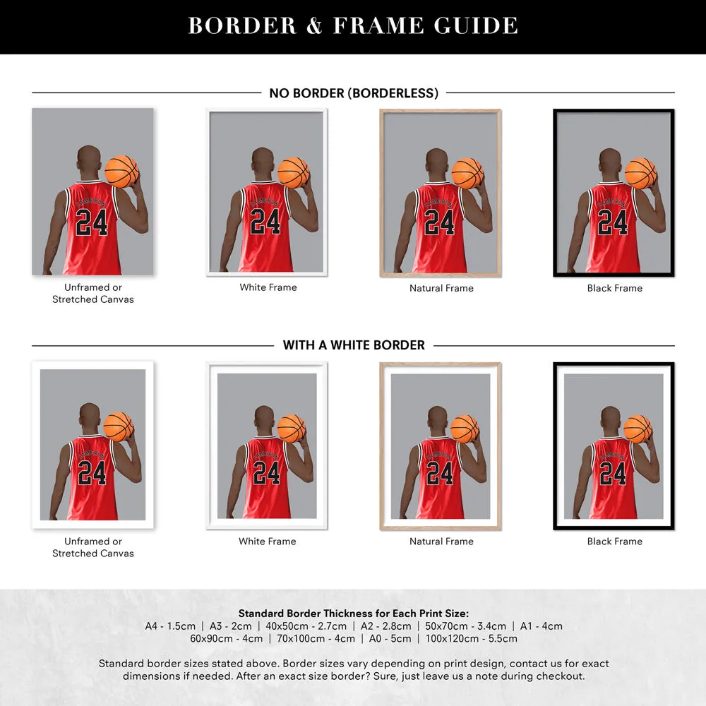 Custom Basketball Player -  Art Print