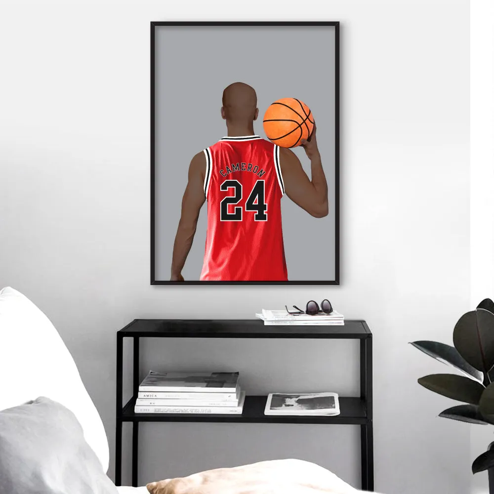 Custom Basketball Player -  Art Print