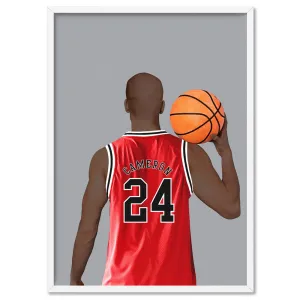 Custom Basketball Player -  Art Print