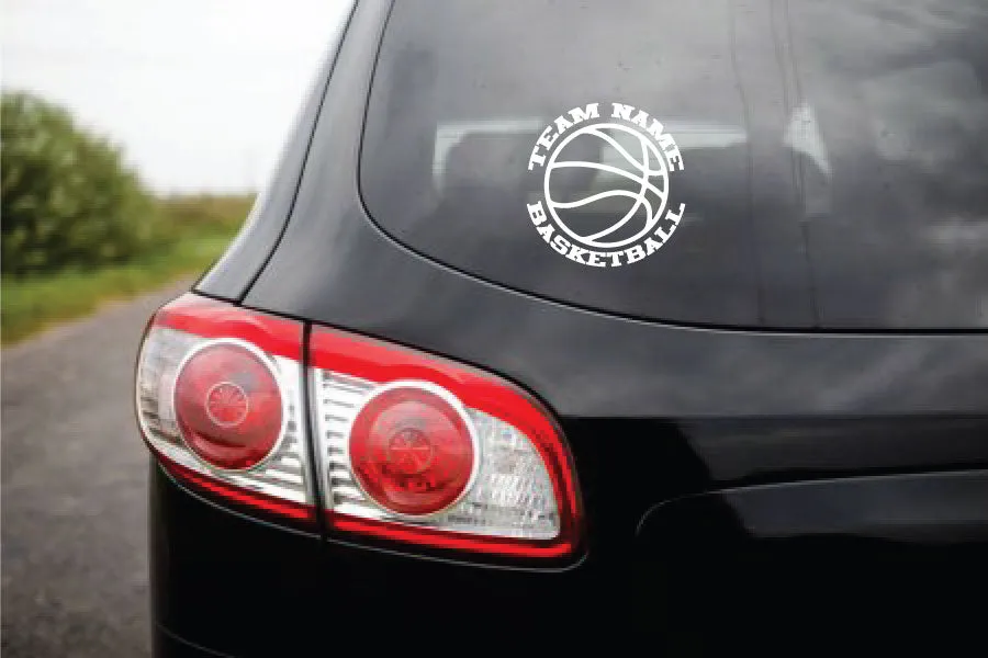 Custom Vinyl Stickers BASKETBALL