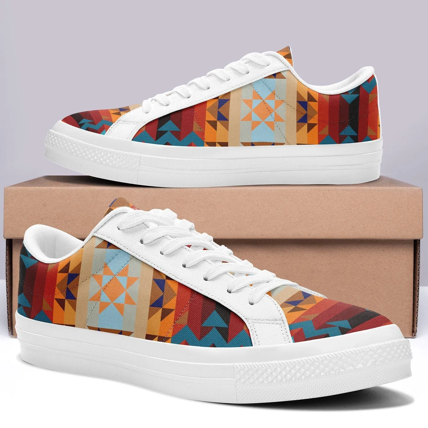 Dark Sandway Aapisi Low Top Canvas Shoes White Sole