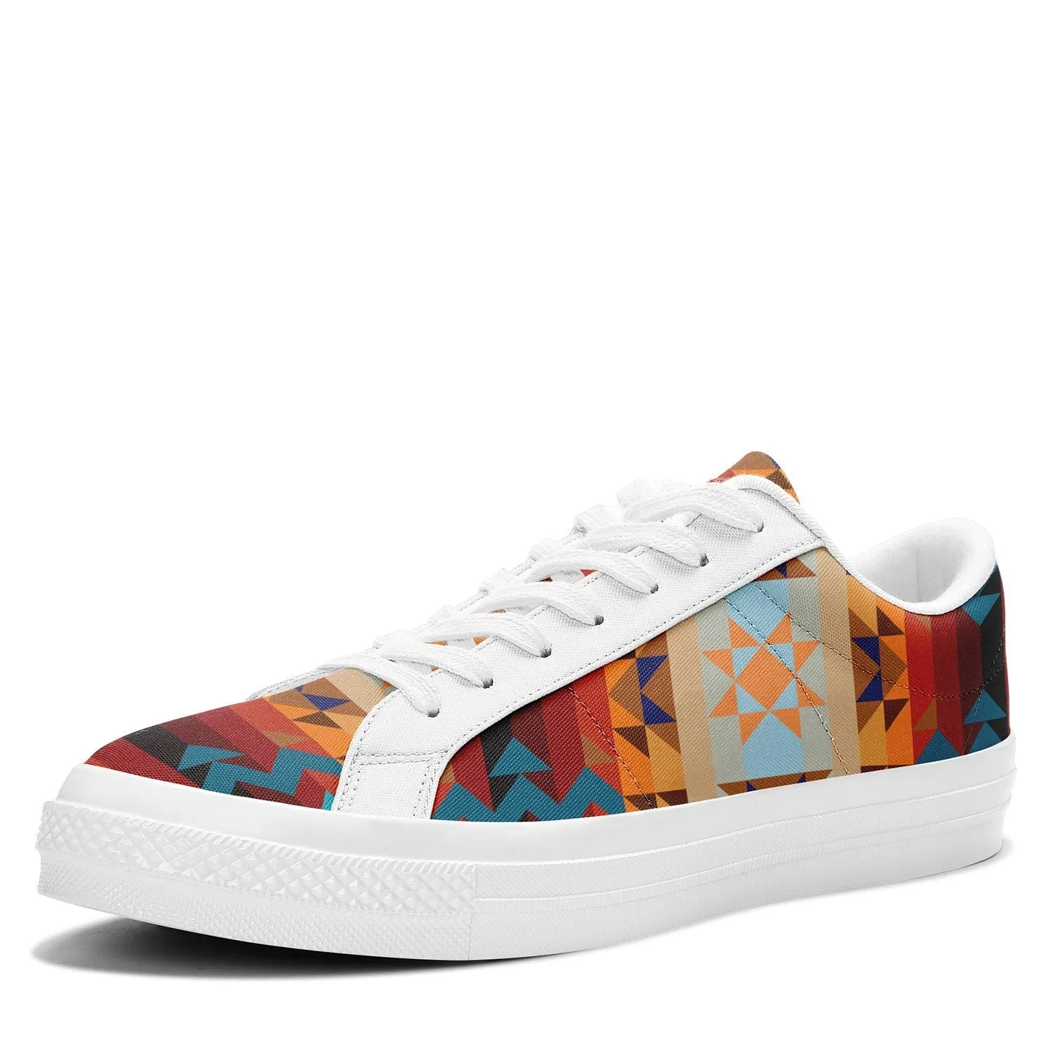 Dark Sandway Aapisi Low Top Canvas Shoes White Sole